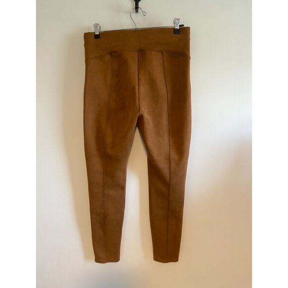 Faux Suede Leggings Rich Caramel - SPANX - Size LARGE - Picture 3 of 6